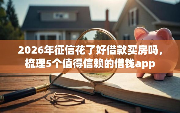 2026年征信花了好借款买房吗，梳理5个值得信赖的借钱app