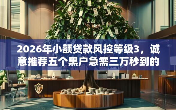 2026年小额贷款风控等级3，诚意推荐五个黑户急需三万秒到的的平台
