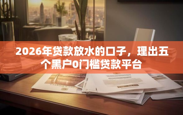 2026年贷款放水的口子，理出五个黑户0门槛贷款平台