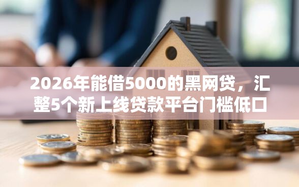 2026年能借5000的黑网贷，汇整5个新上线贷款平台门槛低口子