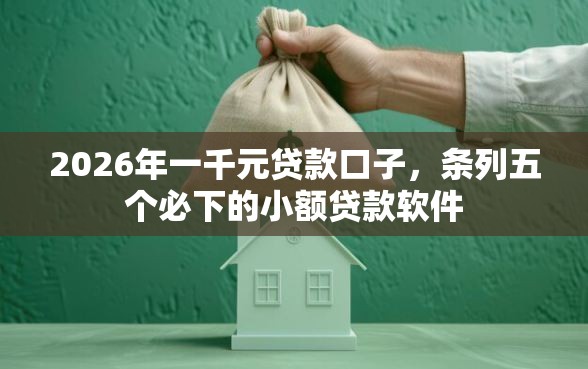 2026年一千元贷款口子，条列五个必下的小额贷款软件