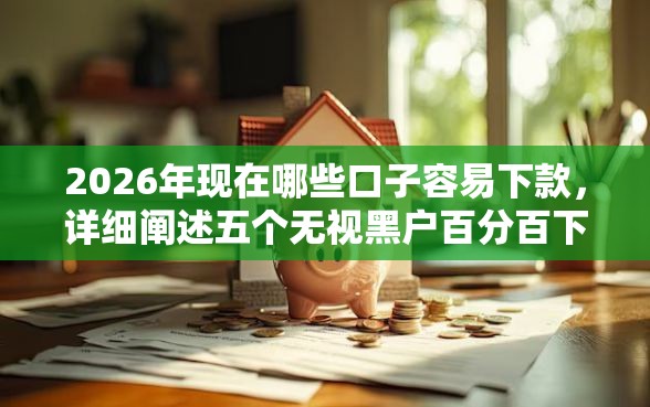 2026年现在哪些口子容易下款，详细阐述五个无视黑户百分百下款口子