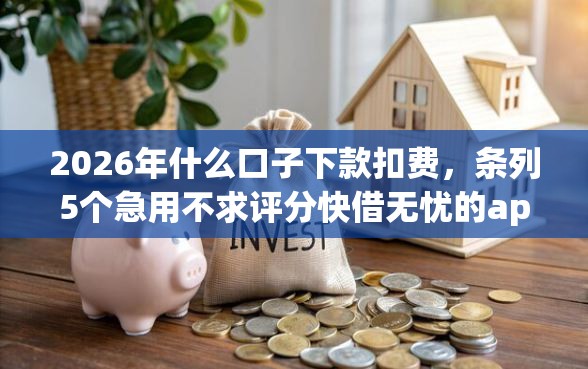 2026年什么口子下款扣费，条列5个急用不求评分快借无忧的app