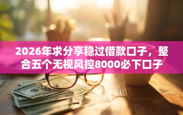 2026年求分享稳过借款口子，整合五个无视风控8000必下口子