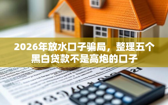 2026年放水口子骗局，整理五个黑白贷款不是高炮的口子