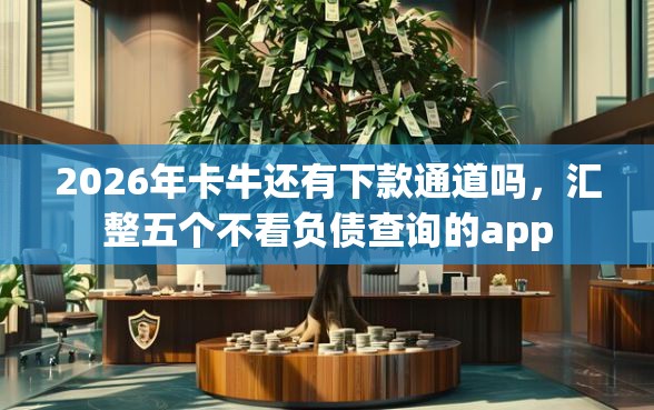 2026年卡牛还有下款通道吗，汇整五个不看负债查询的app