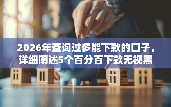 2026年查询过多能下款的口子，详细阐述5个百分百下款无视黑白户网贷平台