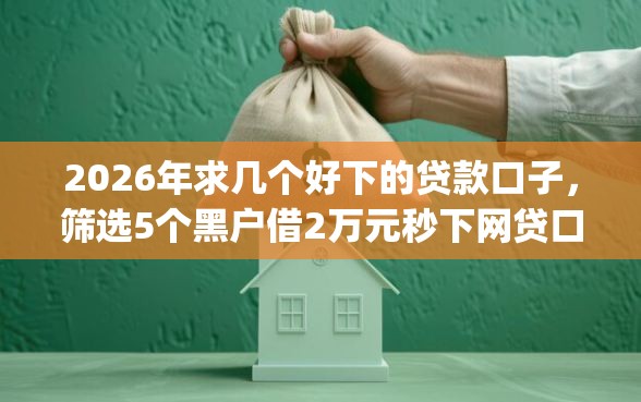 2026年求几个好下的贷款口子，筛选5个黑户借2万元秒下网贷口子app