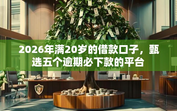 2026年满20岁的借款口子，甄选五个逾期必下款的平台