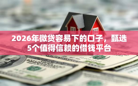 2026年微贷容易下的口子，甄选5个值得信赖的借钱平台