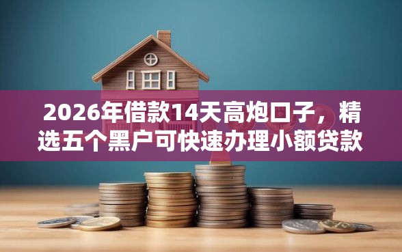 2026年借款14天高炮口子，精选五个黑户可快速办理小额贷款业务的软件