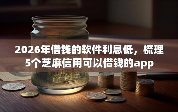 2026年借钱的软件利息低，梳理5个芝麻信用可以借钱的app