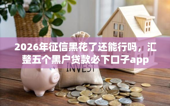 2026年征信黑花了还能行吗，汇整五个黑户贷款必下口子app