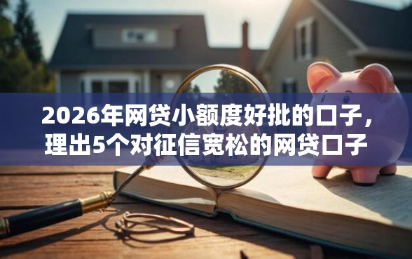 2026年网贷小额度好批的口子，理出5个对征信宽松的网贷口子