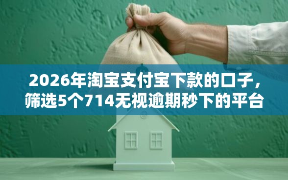 2026年淘宝支付宝下款的口子，筛选5个714无视逾期秒下的平台