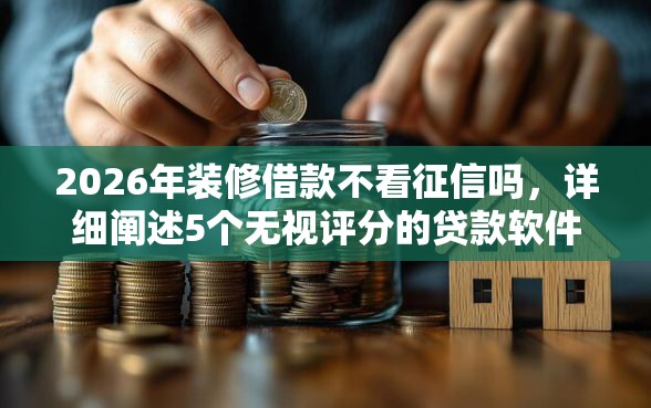 2026年装修借款不看征信吗,详细阐述5个无视评分的贷款软件 2026年装修借款不看征信吗,详细阐述5个无视评分的贷款软件