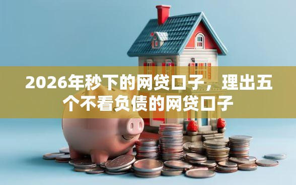 2026年秒下的网贷口子，理出五个不看负债的网贷口子