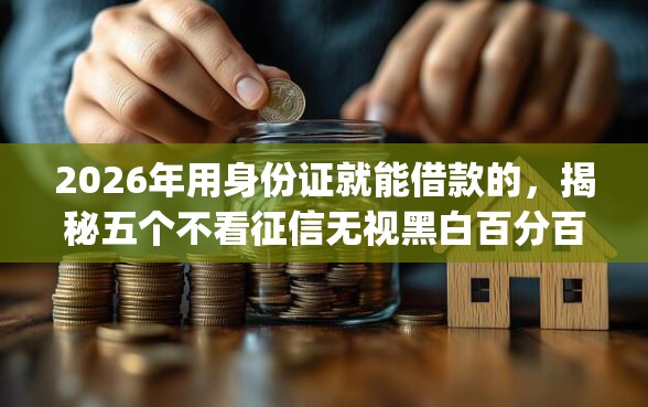 2026年用身份证就能借款的，揭秘五个不看征信无视黑白百分百下款网贷app