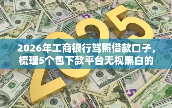2026年工商银行驾照借款口子，梳理5个包下款平台无视黑白的网贷