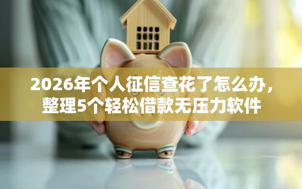 2026年个人征信查花了怎么办，整理5个轻松借款无压力软件