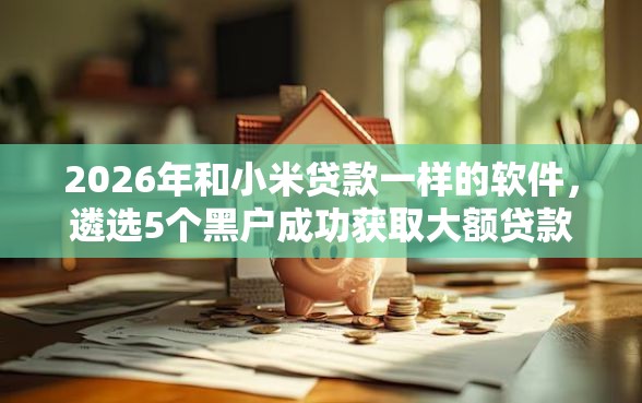 2026年和小米贷款一样的软件，遴选5个黑户成功获取大额贷款的口子