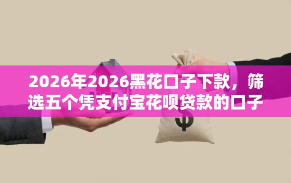 2026年2026黑花口子下款，筛选五个凭支付宝花呗贷款的口子