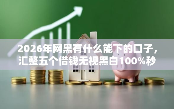 2026年网黑有什么能下的口子，汇整五个借钱无视黑白100%秒下口子
