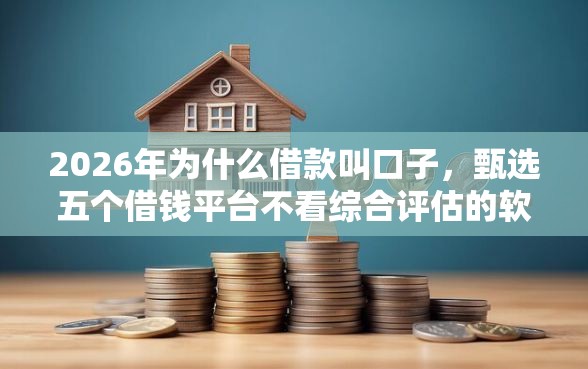 2026年为什么借款叫口子，甄选五个借钱平台不看综合评估的软件