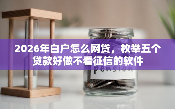 2026年白户怎么网贷，枚举五个贷款好做不看征信的软件