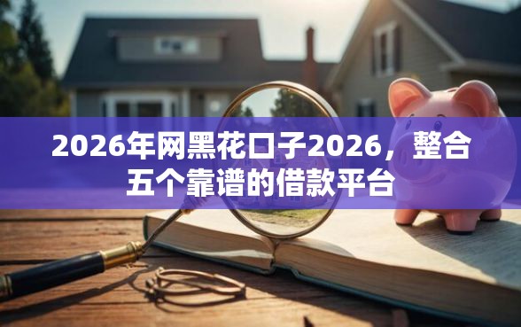 2026年网黑花口子2026，整合五个靠谱的借款平台
