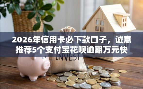 2026年信用卡必下款口子，诚意推荐5个支付宝花呗逾期万元快速贷款口子