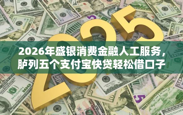 2026年盛银消费金融人工服务，胪列五个支付宝快贷轻松借口子