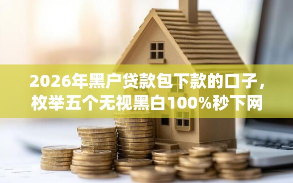 2026年黑户贷款包下款的口子，枚举五个无视黑白100%秒下网贷app