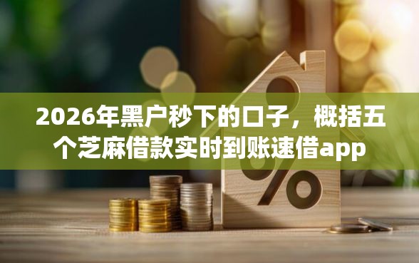 2026年黑户秒下的口子，概括五个芝麻借款实时到账速借app