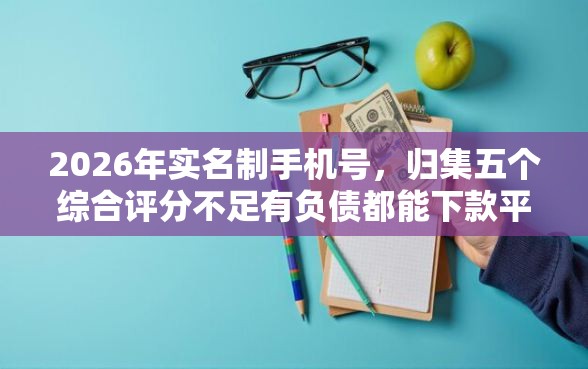2026年实名制手机号，归集五个综合评分不足有负债都能下款平台