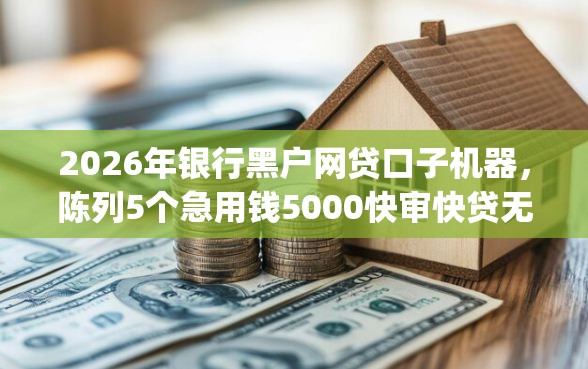 2026年银行黑户网贷口子机器，陈列5个急用钱5000快审快贷无需征信app