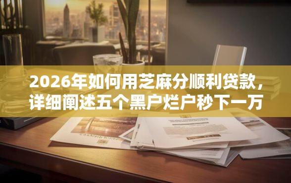 2026年如何用芝麻分顺利贷款，详细阐述五个黑户烂户秒下一万