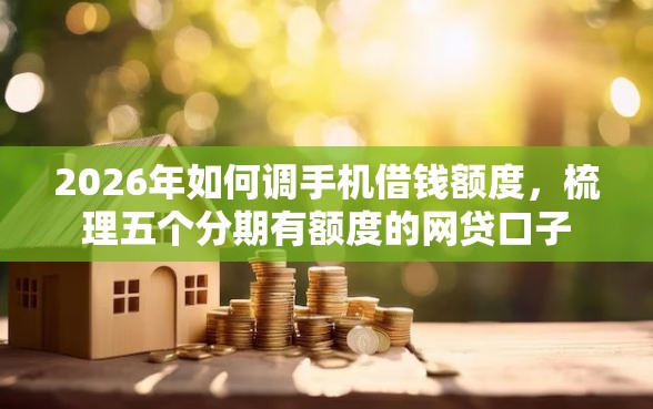 2026年如何调手机借钱额度，梳理五个分期有额度的网贷口子