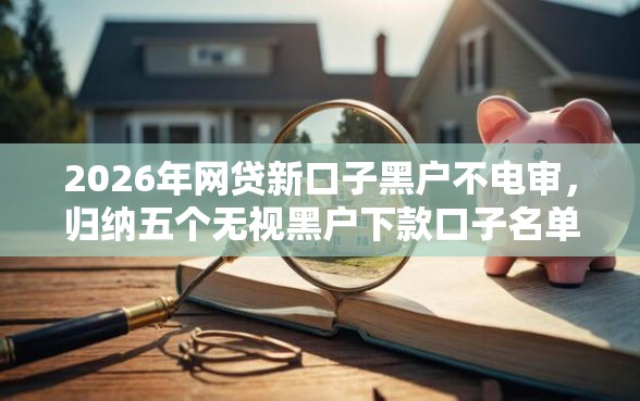 2026年网贷新口子黑户不电审，归纳五个无视黑户下款口子名单大全