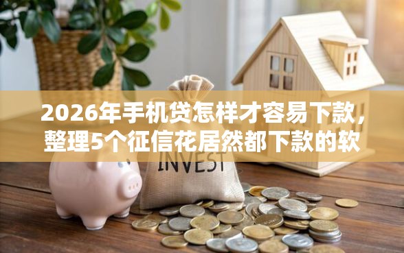 2026年手机贷怎样才容易下款，整理5个征信花居然都下款的软件