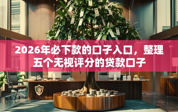 2026年必下款的口子入口，整理五个无视评分的贷款口子