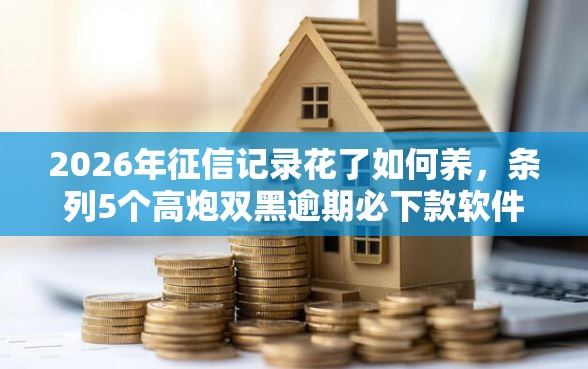 2026年征信记录花了如何养，条列5个高炮双黑逾期必下款软件