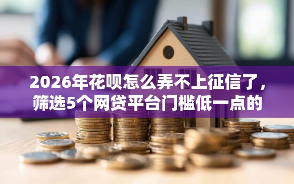 2026年花呗怎么弄不上征信了，筛选5个网贷平台门槛低一点的软件