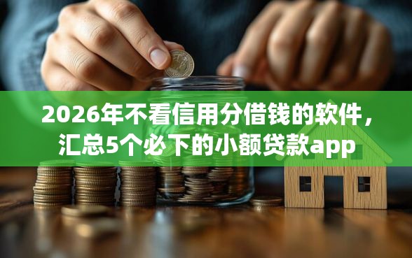 2026年不看信用分借钱的软件，汇总5个必下的小额贷款app
