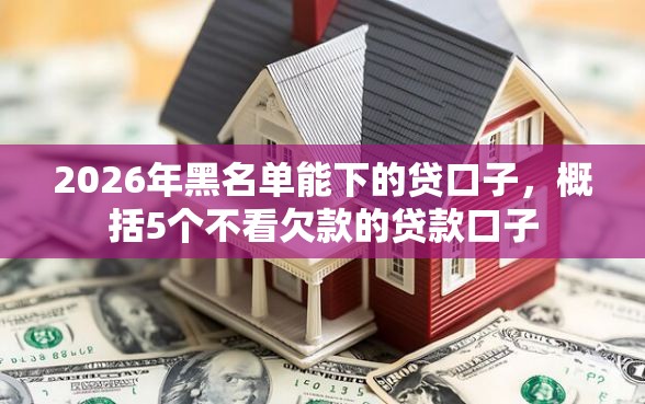 2026年黑名单能下的贷口子，概括5个不看欠款的贷款口子
