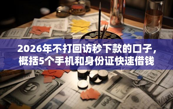 2026年不打回访秒下款的口子，概括5个手机和身份证快速借钱软件