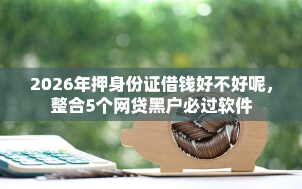 2026年押身份证借钱好不好呢，整合5个网贷黑户必过软件