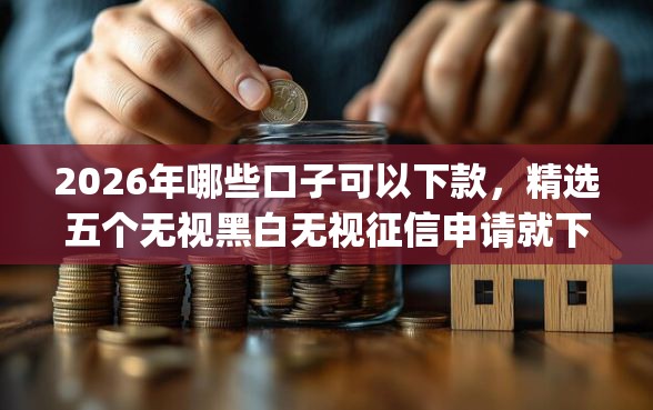 2026年哪些口子可以下款，精选五个无视黑白无视征信申请就下款的app