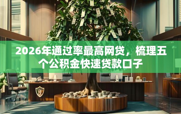 2026年通过率最高网贷，梳理五个公积金快速贷款口子