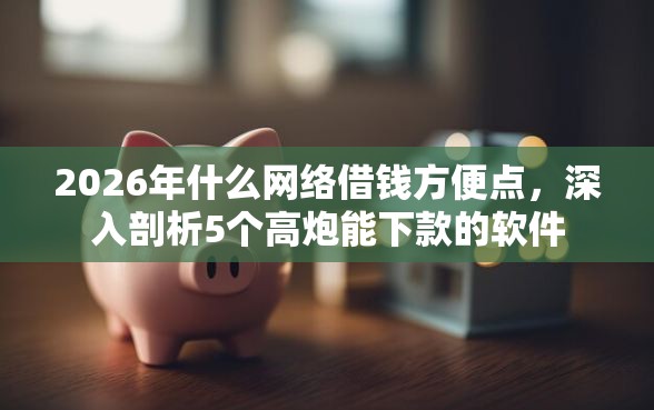2026年什么网络借钱方便点，深入剖析5个高炮能下款的软件